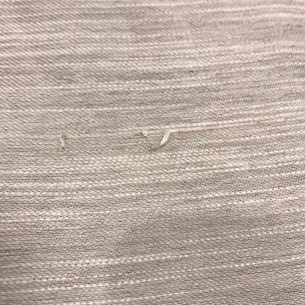 White (hint of light grey) 84” curtains - Picture 5 of 7